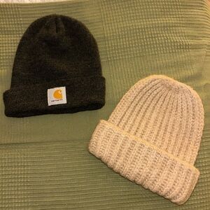 Carhartt Kids Black and Tan Beanie Duo